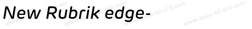 New Rubrik edge字体转换
